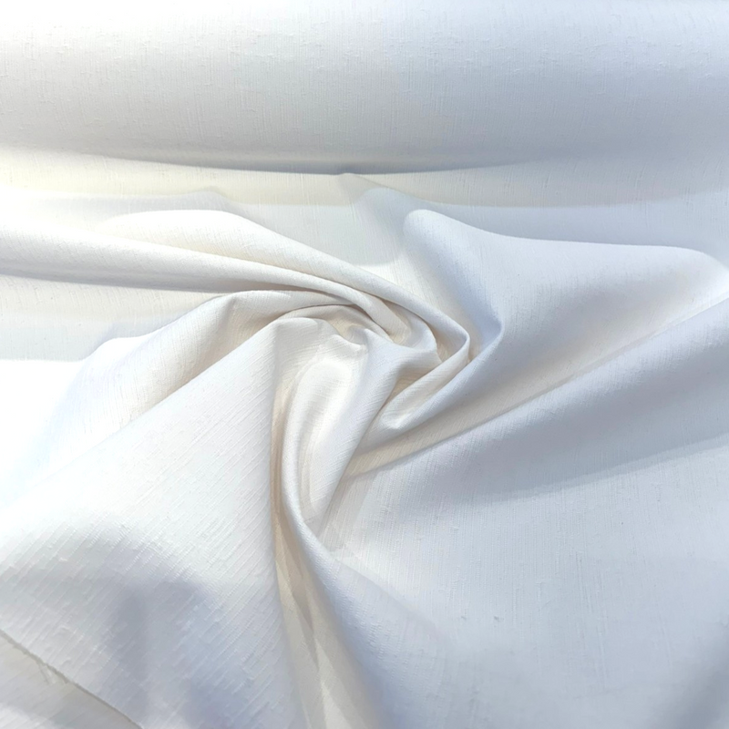 Sunbrella Grasscloth White Acrylic Fabric - White Textured Grasscloth, 54" Width (1 Yard)