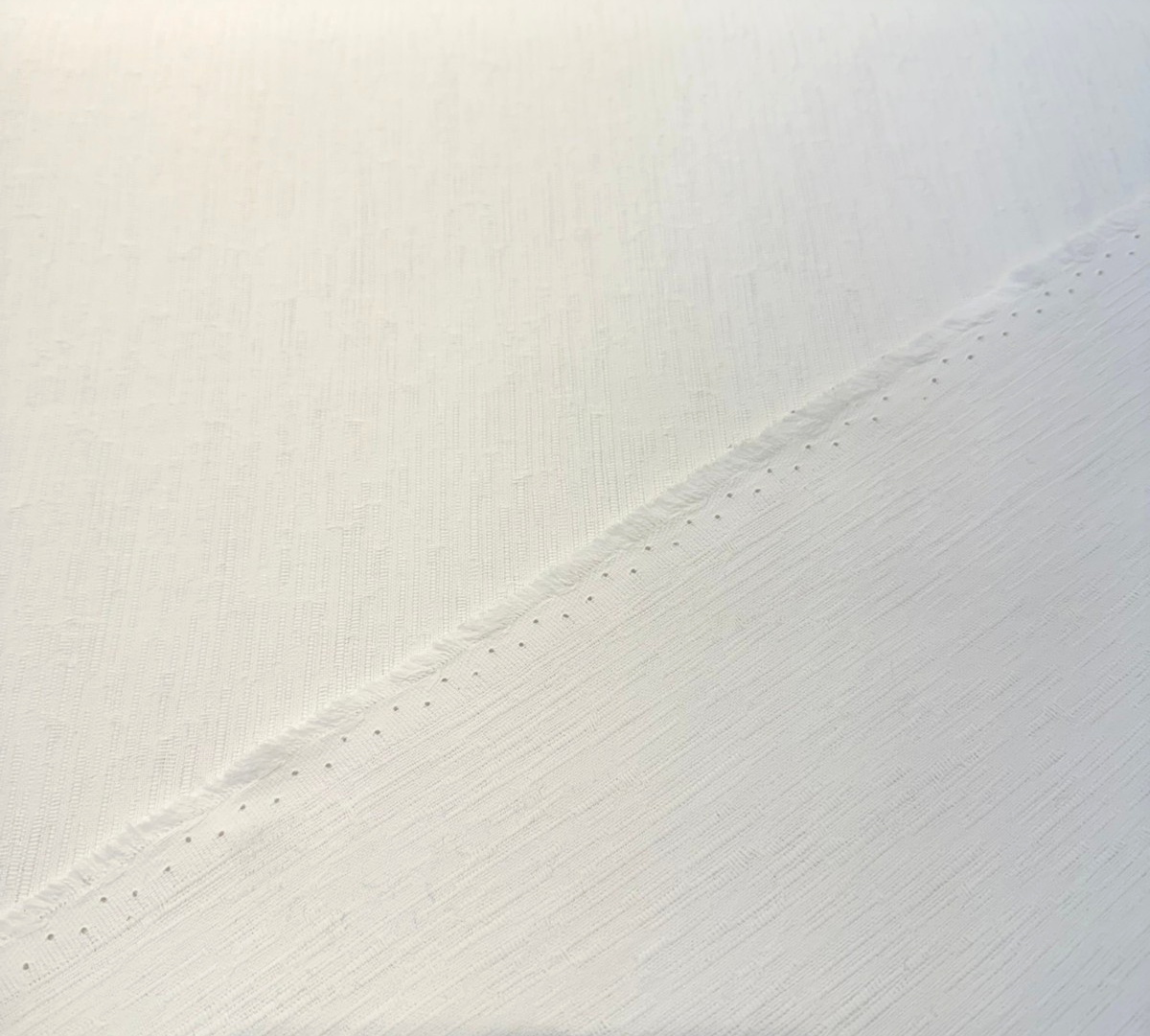Sunbrella Grasscloth White Acrylic Fabric - White Textured Grasscloth, 54" Width (1 Yard)