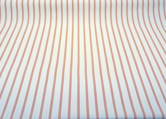 Sunbrella Lido Acrylic Fabric - Coral Almond Stripes, 54" Width (1 Yard)