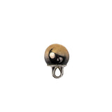 Gold Glass Button - 12L/7.5mm