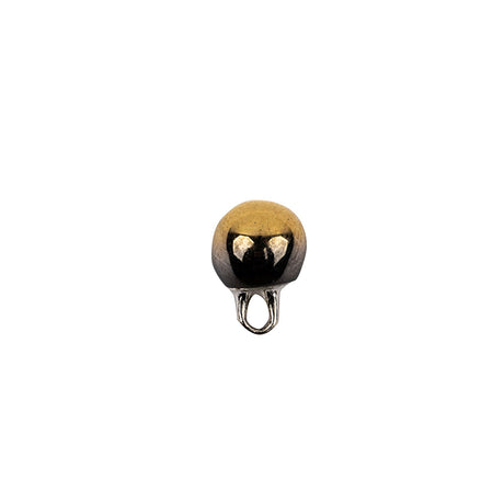 Gold Glass Button - 12L/7.5mm