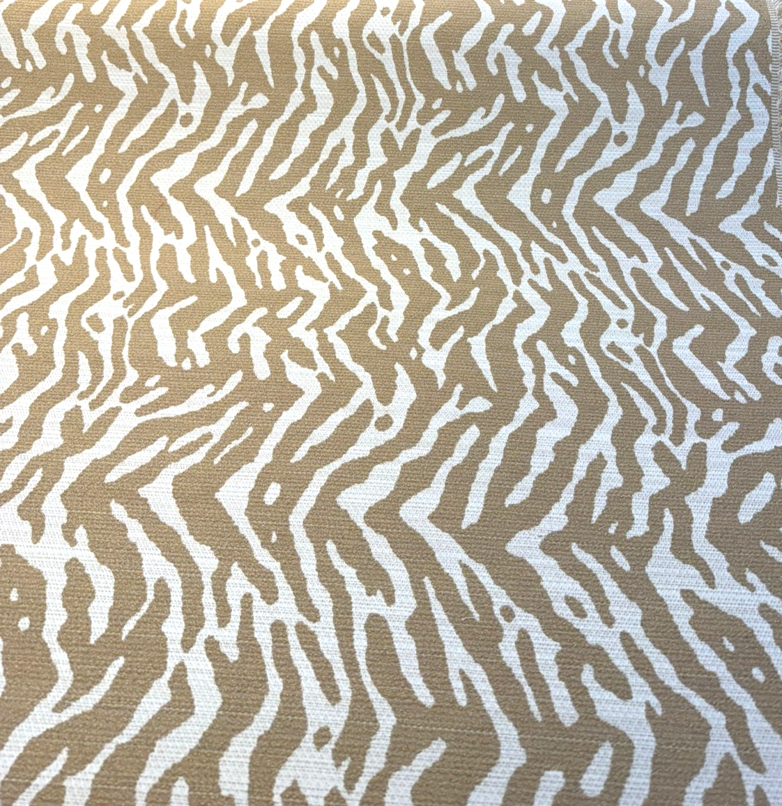 Sunbrella Panthera Barley Acrylic Fabric - Animal Stripe, Barley, 54" Width (1 Yard)