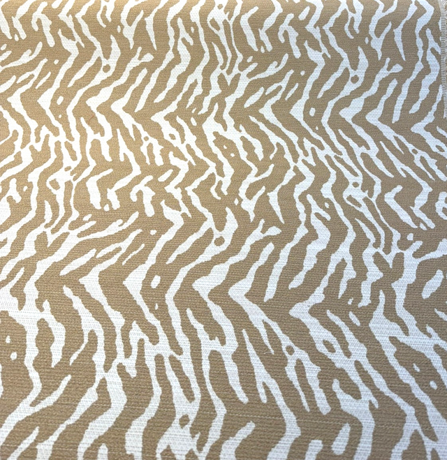 Sunbrella Panthera Barley Acrylic Fabric - Animal Stripe, Barley, 54" Width (1 Yard)