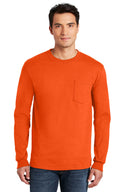 Camiseta de manga larga con bolsillo Gildan Ultra Cotton - Ajuste clásico duradero