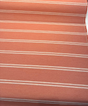 Wayward Papaya Sunbrella Acrylic Fabric - Papaya Pink/Soft Cream Stripe, 54" Width (1 Yard)