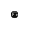 Black Glass Button - 16L/10mm
