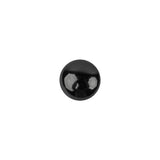 Black Glass Button - 16L/10mm