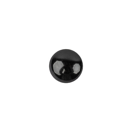 Black Glass Button - 16L/10mm