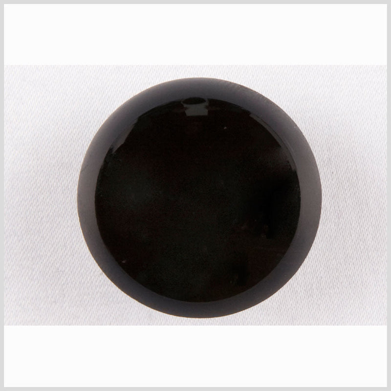 Black Glass Button - 28L/18mm