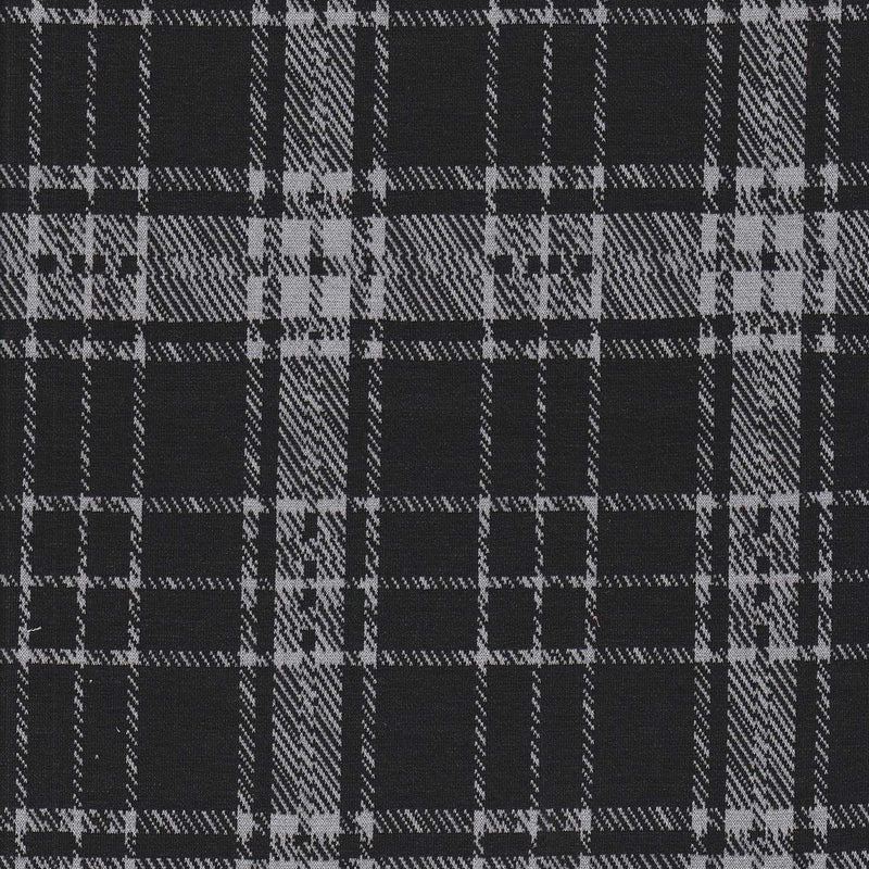 Double Knit Jacquard Plaid Stretch Fabric
