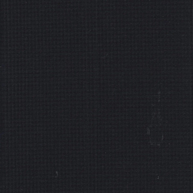 1 Yard Black Solid Poly Rib Knit Fabric 200 GSM, 54/56'' Wide Polyester Spandex Blend