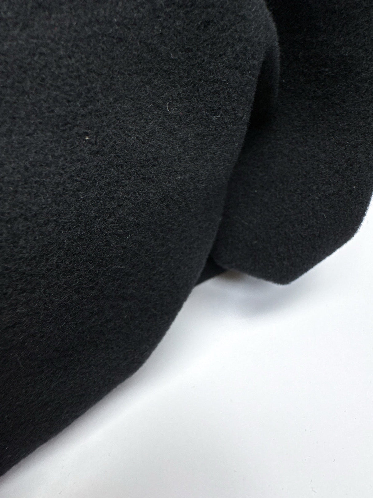 Italian Black Wool Polyamide Fabric