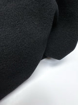 Italian Black Wool Polyamide Fabric