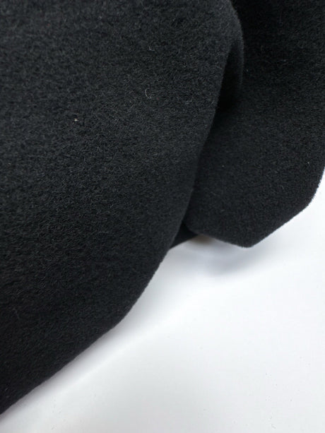 Italian Black Wool Polyamide Fabric