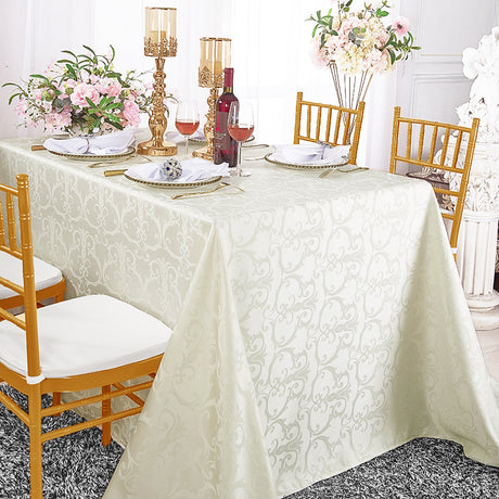 Versailles Chopin Damask Jacquard Tablecloth Seamless