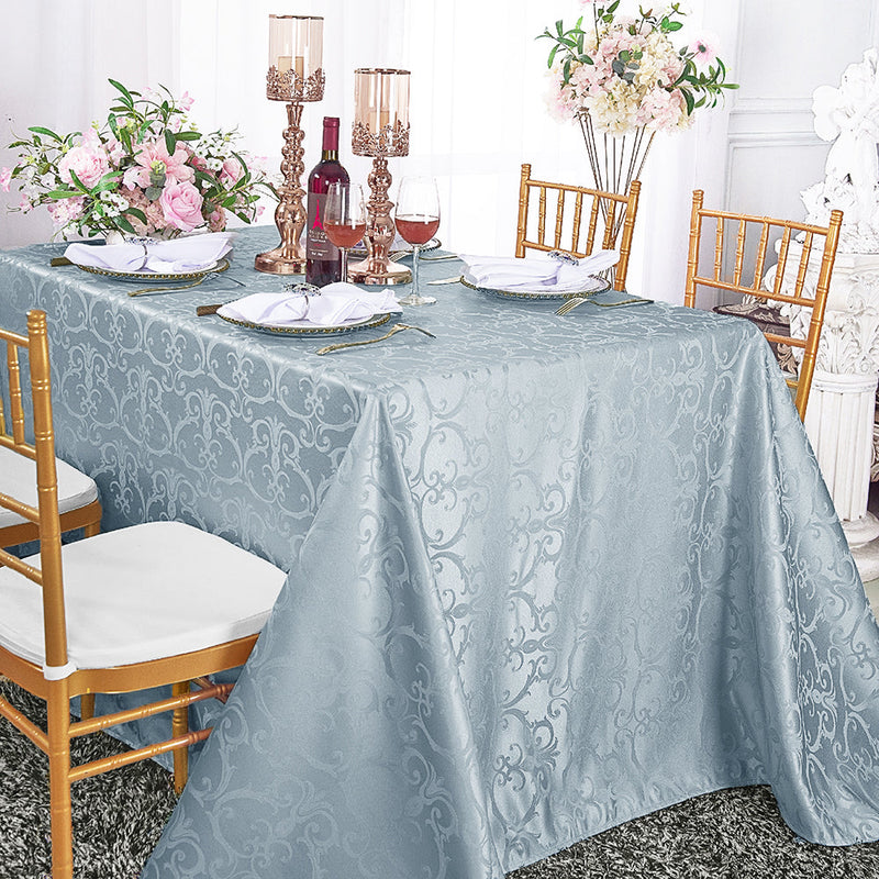 Rectangular Polyester Tablecloth 90x132 Dusty Blue