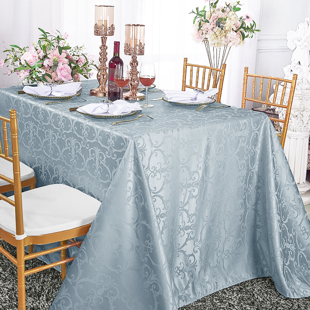 Rectangular Polyester Tablecloth 90x132 Dusty Blue
