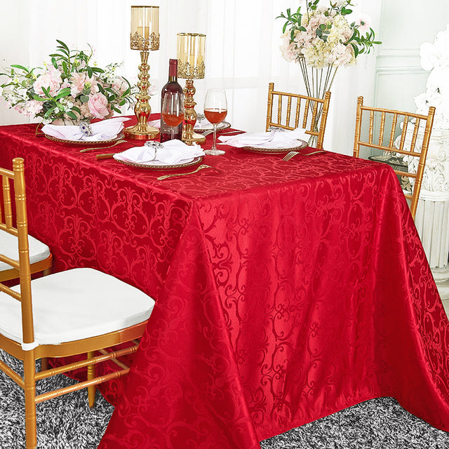 Rectangular Polyester Tablecloth 90x156 Apple Red
