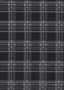 1 Yard Black Double Knit Jacquard Plaid Fabric Stretch Polyester Spandex 58/60" Wide