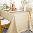 Rectangular Polyester Tablecloth 90x132 Champagne