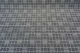 Sunbrella Pindler Gridlock Solution Dyed Acrylic Fabric - Charcoal Gray Geometric Pattern, 54" Width (1 Yard)