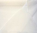Belgian Linen Sheer Fabric - Snow White, 59" Width (1 Yard)