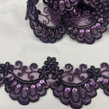 Beaded Corded Lace Trim