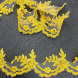 Beaded Corded Lace Trim 3" Wide