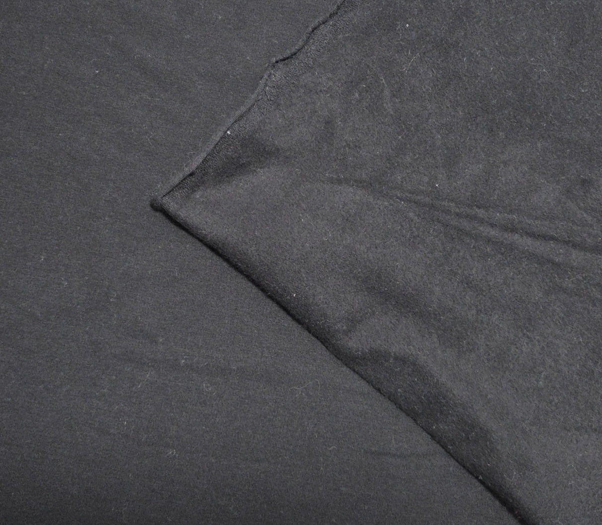 Cotton Spandex Fleece Knit Black