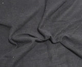 Cotton Spandex Fleece Knit Black