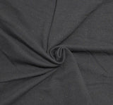 Cotton Spandex Fleece Knit Black