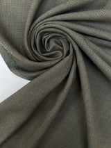 Wool Tweed Checked Gray-Brown
