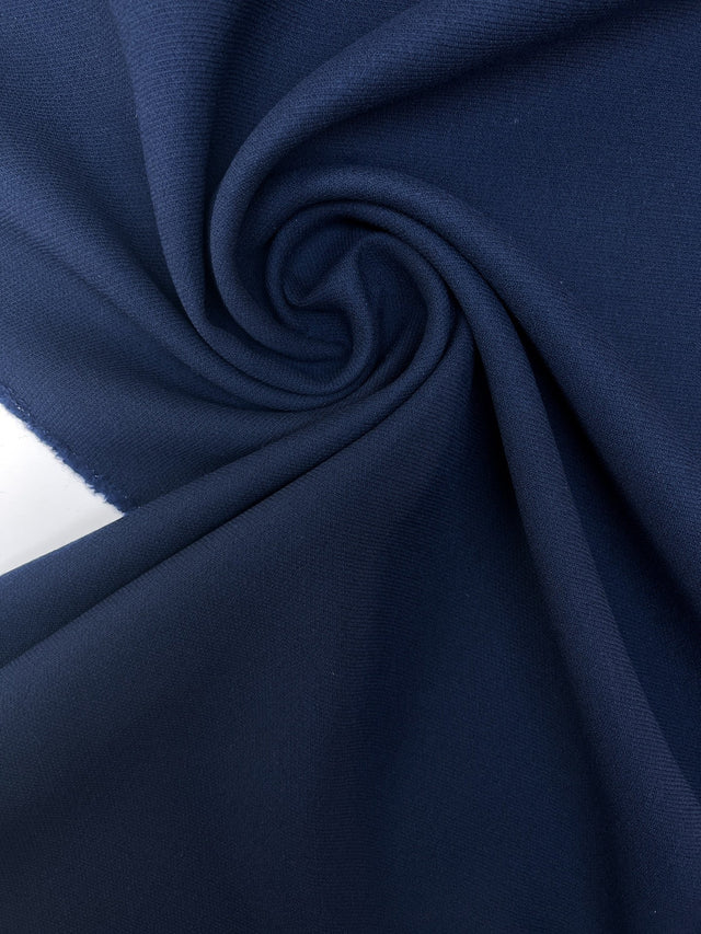 Blue Wool Crepe