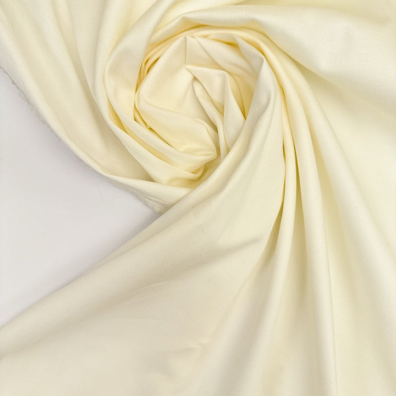 Tencel Cotton Elastane Twill White