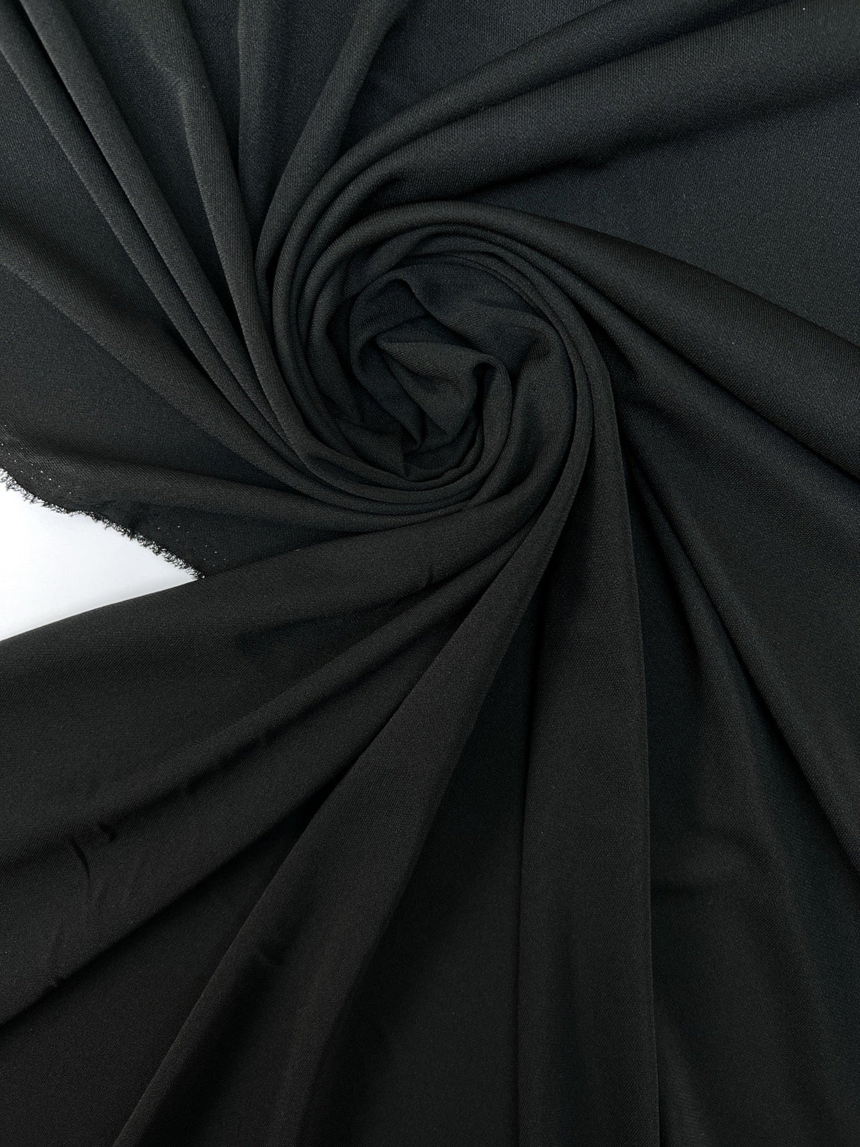Black Polyester Knitted Fabric