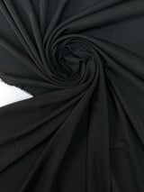 Black Polyester Knitted Fabric