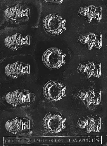 Bite Size Wreath Santa And Kids Chocolate Mold