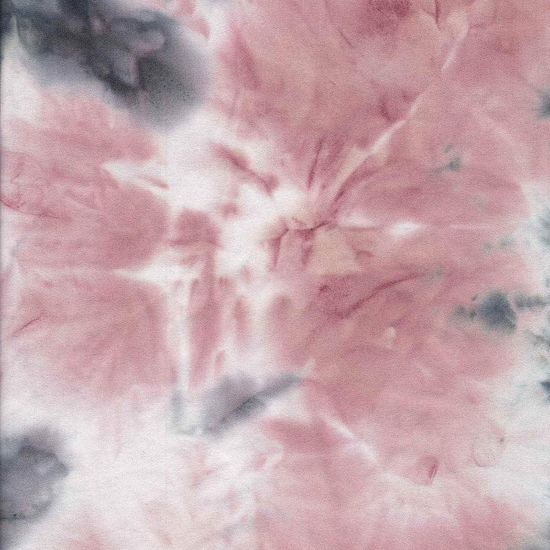 1 Yard Brushed DTY Tie-Dye Knit Fabric 170 GSM, 58/60'' Wide Polyester Spandex Blend