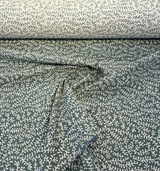 Sunbrella Eberly Jewel Acrylic Fabric - Green Vine Pattern, Railroaded, 54" Width (1 Yard)