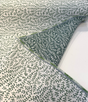 Sunbrella Eberly Jewel Acrylic Fabric - Green Vine Pattern, Railroaded, 54" Width (1 Yard)