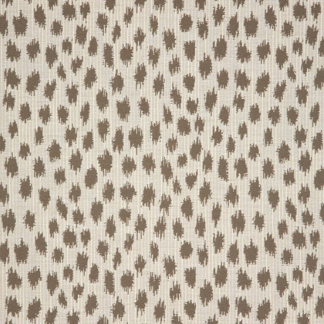 Sunbrella Agra Pebble Acrylic Fabric - Pebble, Ikat-Inspired Animal Motif, 54" Width (1 Yard)