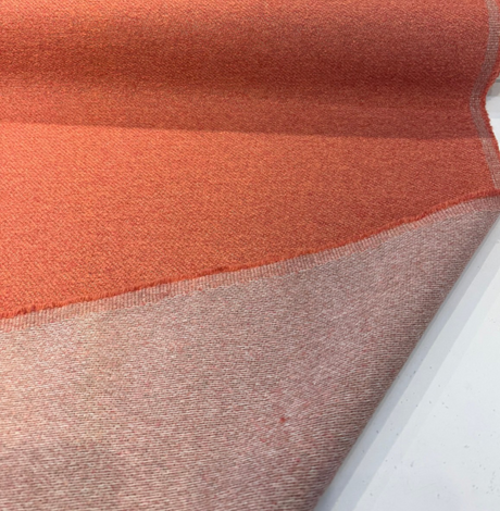 Sunbrella Burnt Orange Chenille Performance Outdoor Upholstery Fabric - Burnt Orange With Rust Undertones, 54" Width (1 Yard)