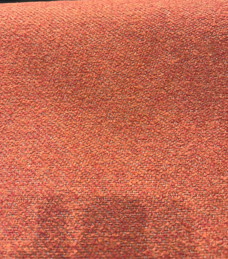 Sunbrella Burnt Orange Chenille Performance Outdoor Upholstery Fabric - Burnt Orange With Rust Undertones, 54" Width (1 Yard)