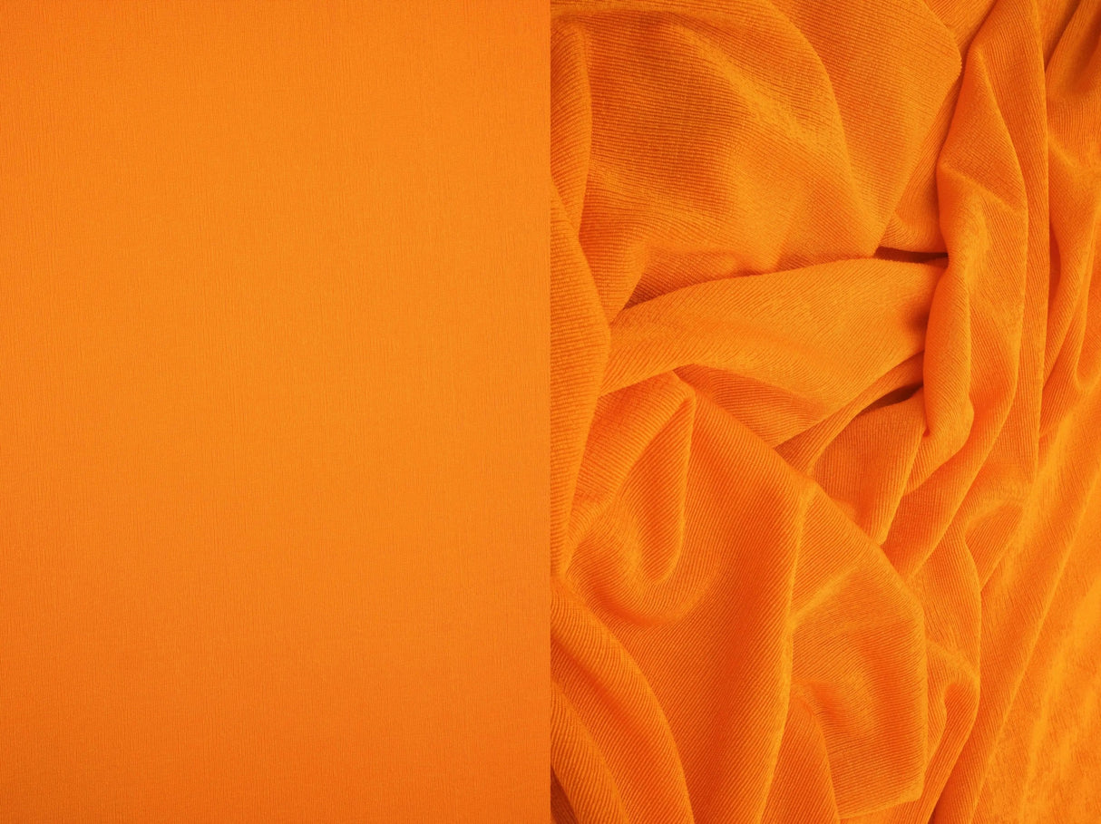 1 Yard Slinky Rib Knit Fabric 1x1 Solid Polyester Spandex Stretch 52/54 Inches