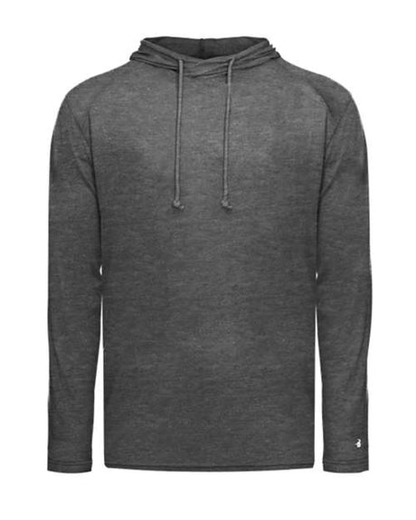 Tri-Blend Surplice Hooded Long Sleeve T-Shirt