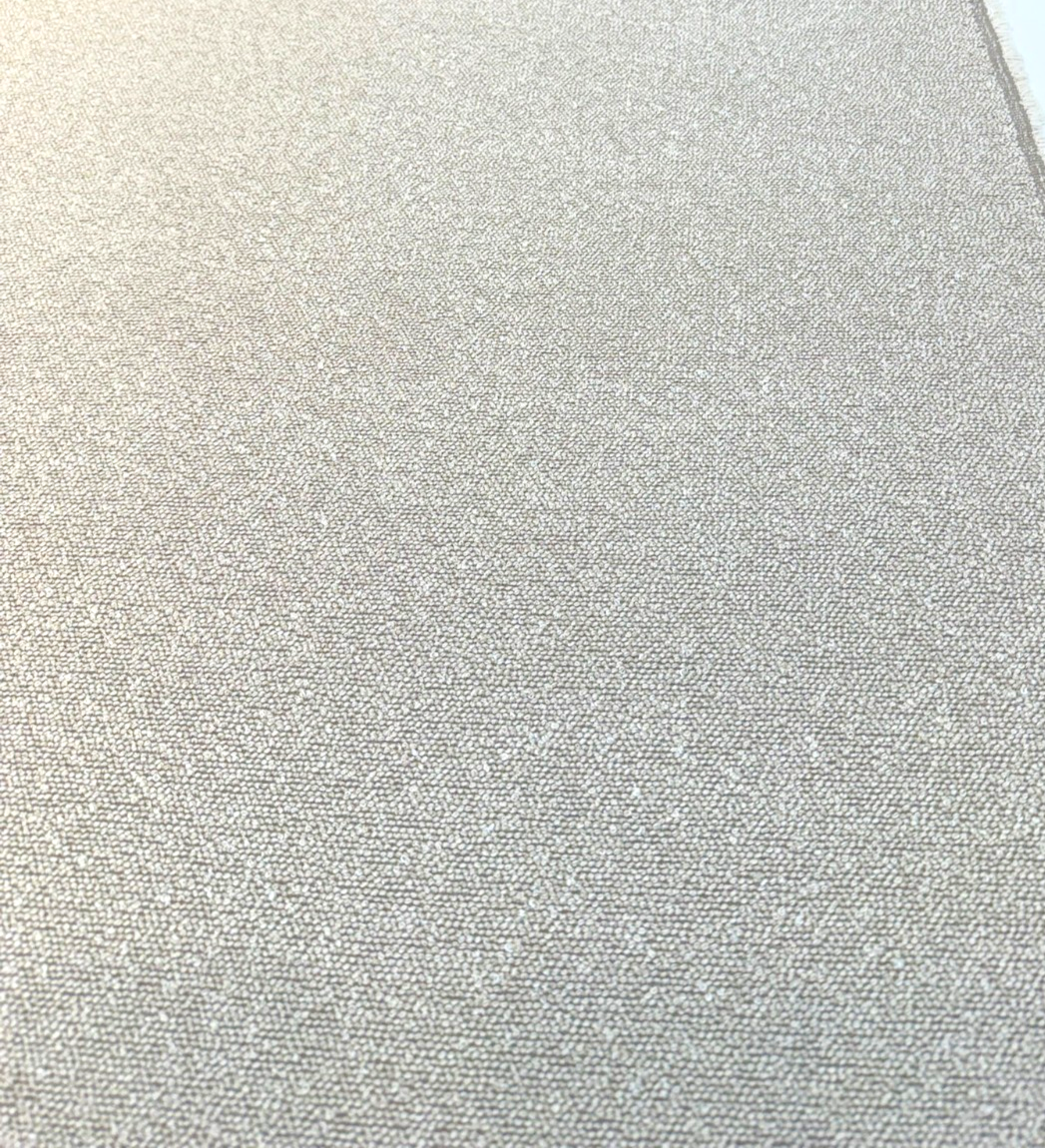 Sunbrella Outdoor Boucle Twist Taupe 1302 Acrylic Fabric - Taupe Boucle Texture, 56" Width (1 Yard)