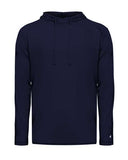 Badger Men's Tri-Blend Surplice Hooded Long Sleeve T-Shirt