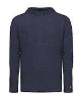 Badger Men's Tri-Blend Surplice Hooded Long Sleeve T-Shirt