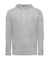 Badger Men's Tri-Blend Surplice Hooded Long Sleeve T-Shirt