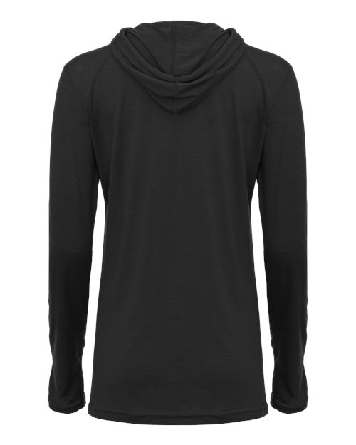 Women's Tri-Blend Surplice Long Sleeve Hooded T-Shirt